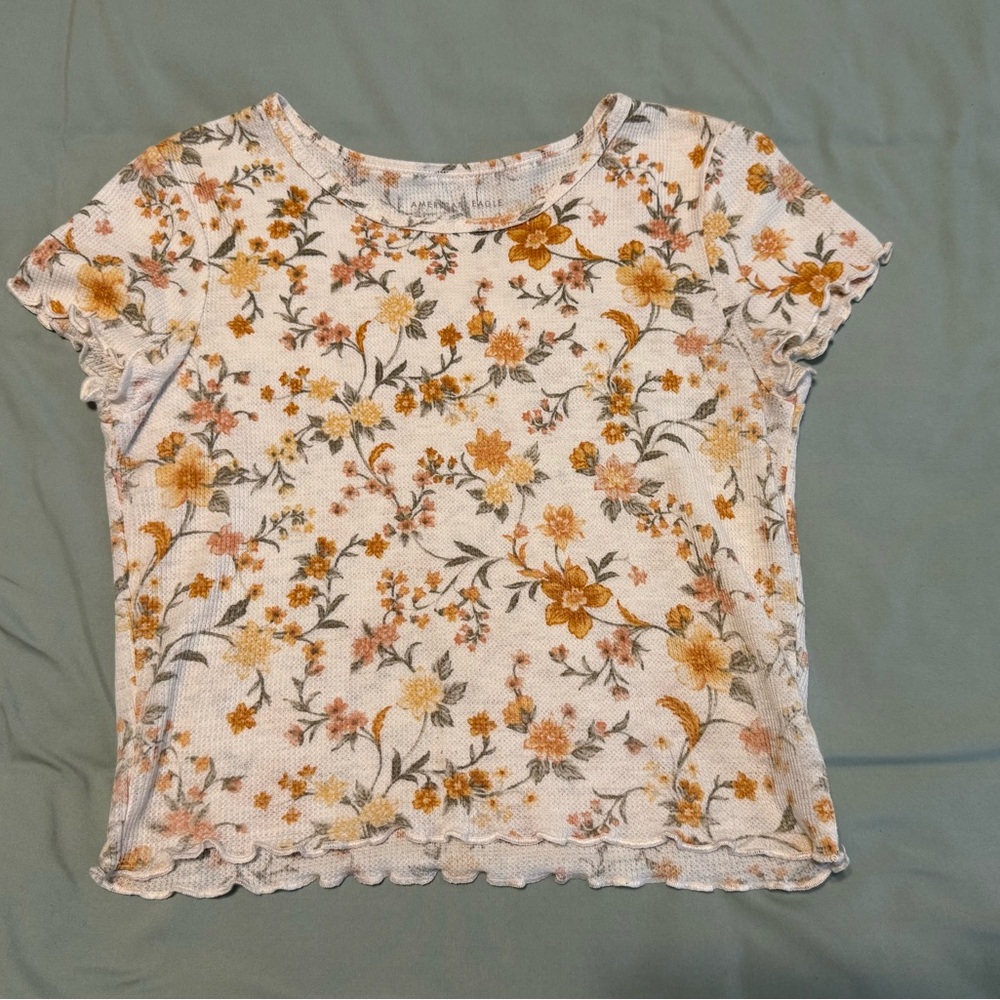 American Eagle Floral Print Women's Top